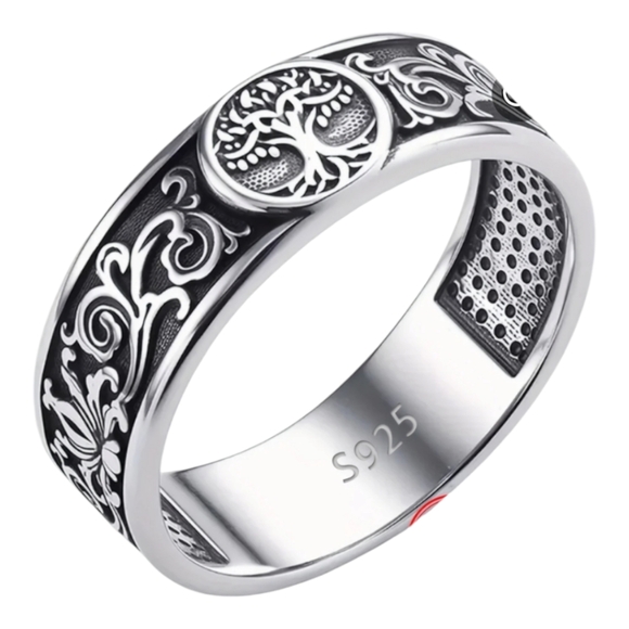 Source Unknown Jewelry - Sterling Silver Tree of Life Ring